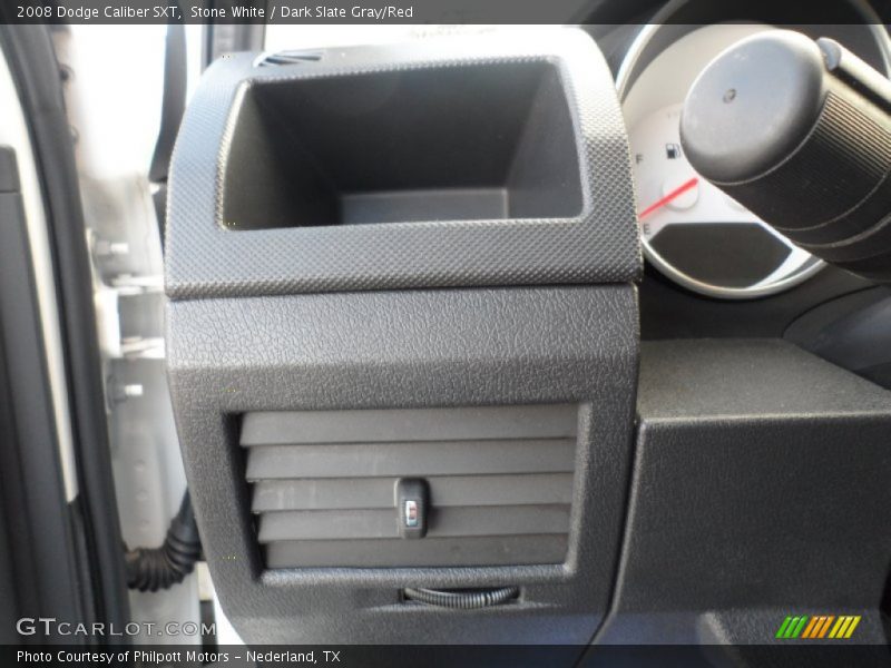 Stone White / Dark Slate Gray/Red 2008 Dodge Caliber SXT