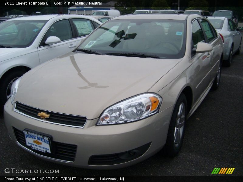 Gold Mist Metallic / Neutral 2011 Chevrolet Impala LT