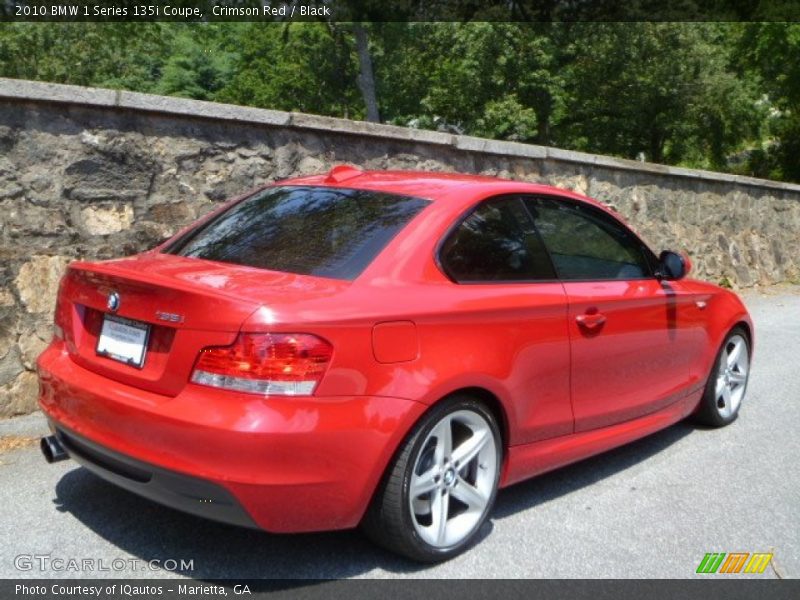 Crimson Red / Black 2010 BMW 1 Series 135i Coupe