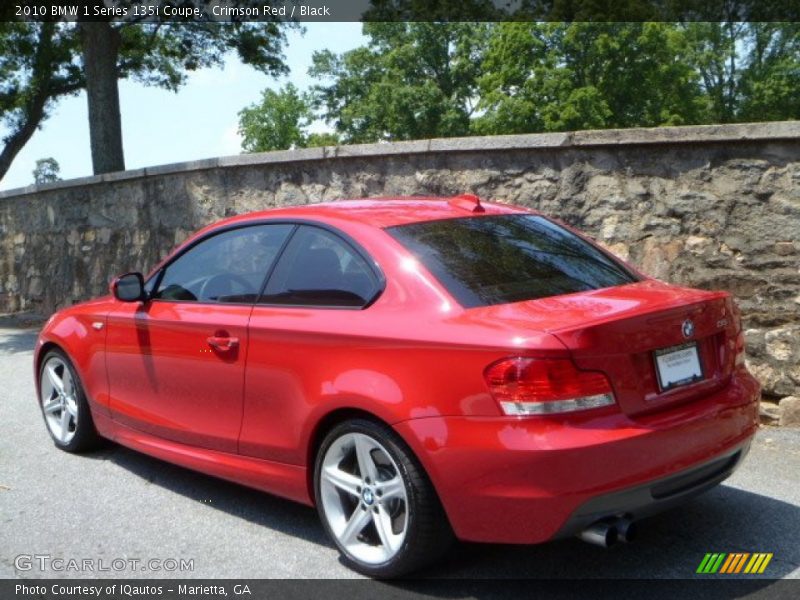 Crimson Red / Black 2010 BMW 1 Series 135i Coupe