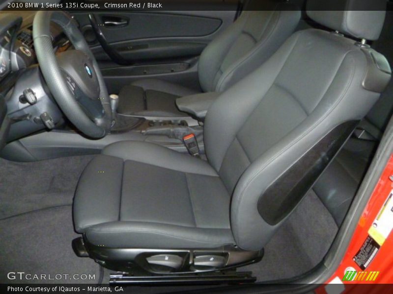  2010 1 Series 135i Coupe Black Interior