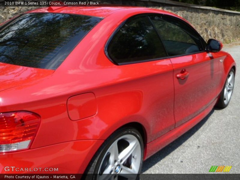 Crimson Red / Black 2010 BMW 1 Series 135i Coupe