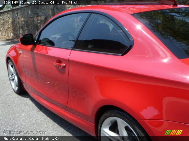 Crimson Red / Black 2010 BMW 1 Series 135i Coupe