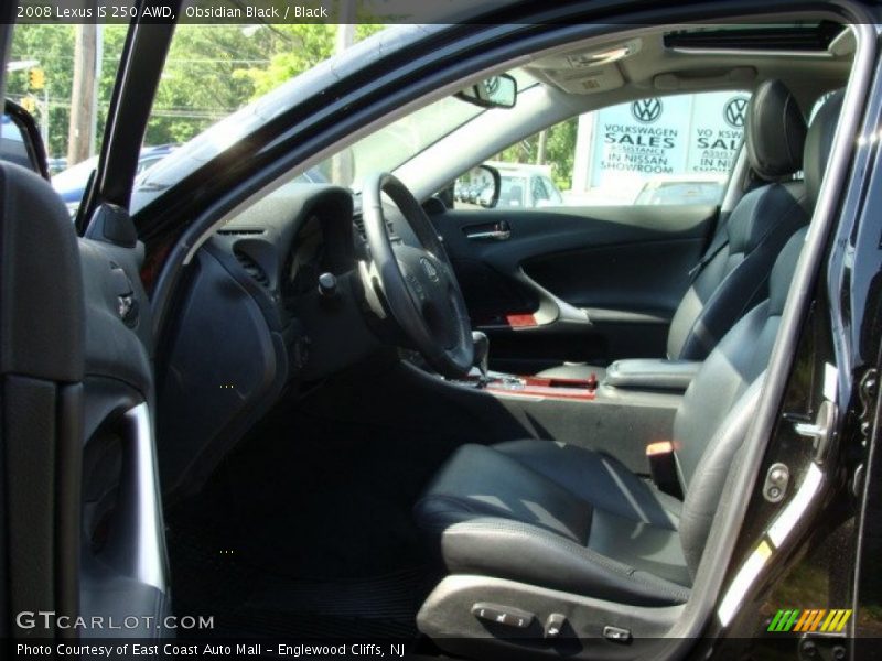 Obsidian Black / Black 2008 Lexus IS 250 AWD