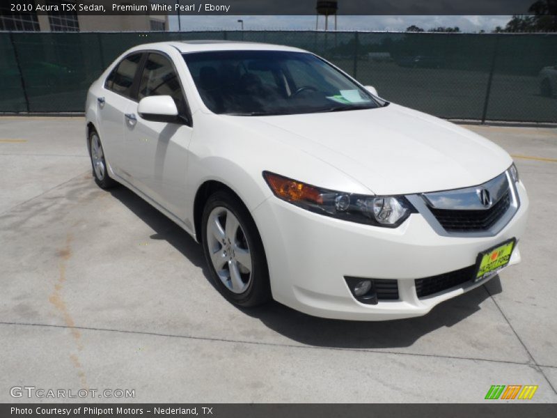Premium White Pearl / Ebony 2010 Acura TSX Sedan