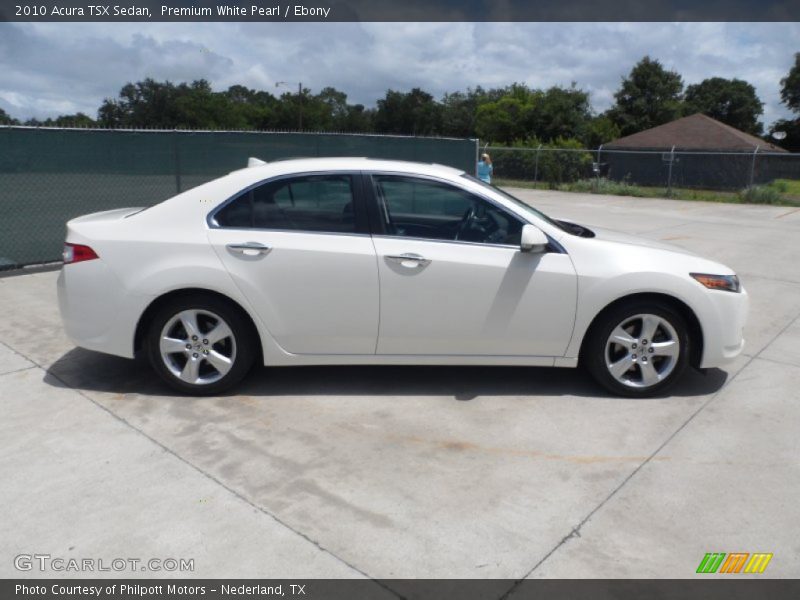 Premium White Pearl / Ebony 2010 Acura TSX Sedan