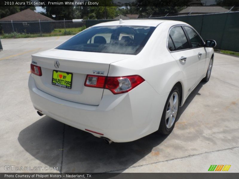 Premium White Pearl / Ebony 2010 Acura TSX Sedan