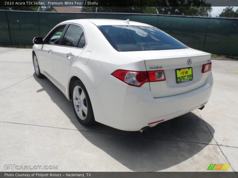 Premium White Pearl / Ebony 2010 Acura TSX Sedan