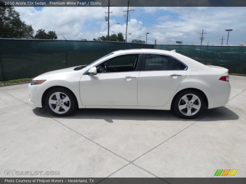 Premium White Pearl / Ebony 2010 Acura TSX Sedan