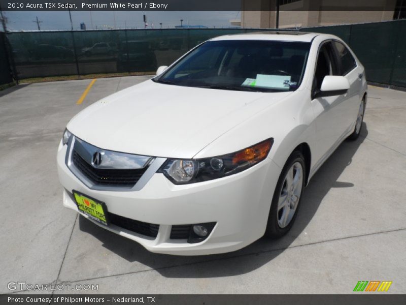 Premium White Pearl / Ebony 2010 Acura TSX Sedan