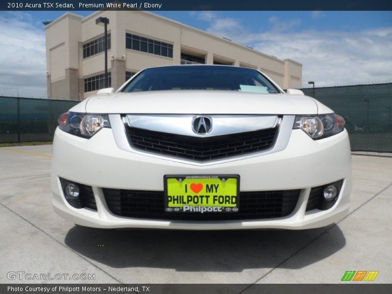Premium White Pearl / Ebony 2010 Acura TSX Sedan