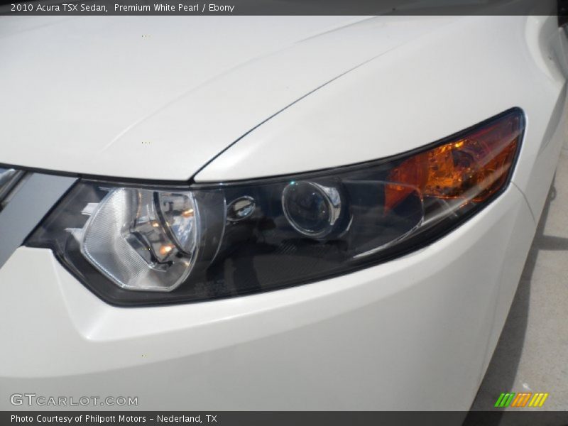 Premium White Pearl / Ebony 2010 Acura TSX Sedan