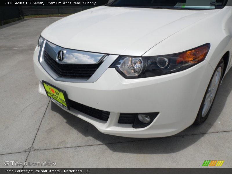 Premium White Pearl / Ebony 2010 Acura TSX Sedan