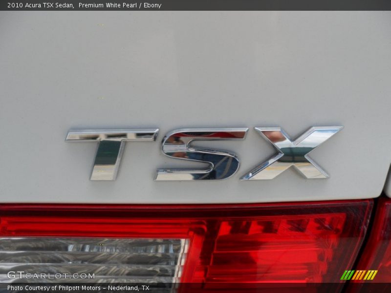 Premium White Pearl / Ebony 2010 Acura TSX Sedan