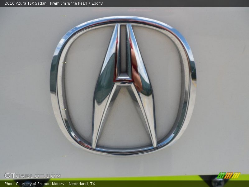 Premium White Pearl / Ebony 2010 Acura TSX Sedan