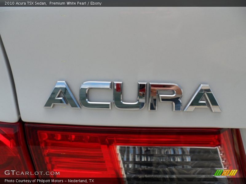 Premium White Pearl / Ebony 2010 Acura TSX Sedan