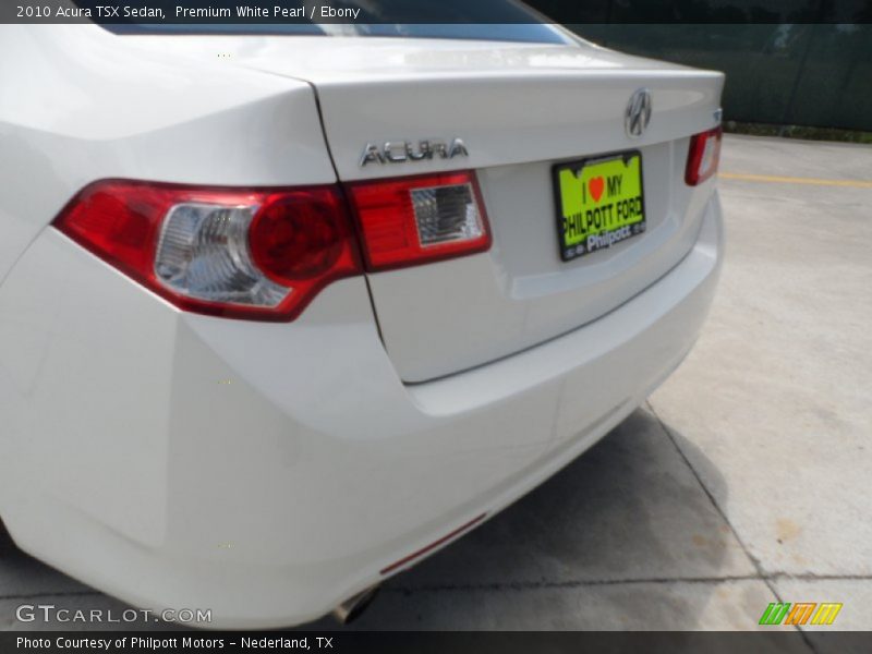 Premium White Pearl / Ebony 2010 Acura TSX Sedan