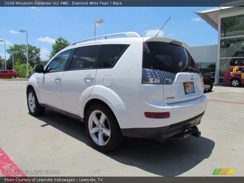 Diamond White Pearl / Black 2008 Mitsubishi Outlander XLS 4WD
