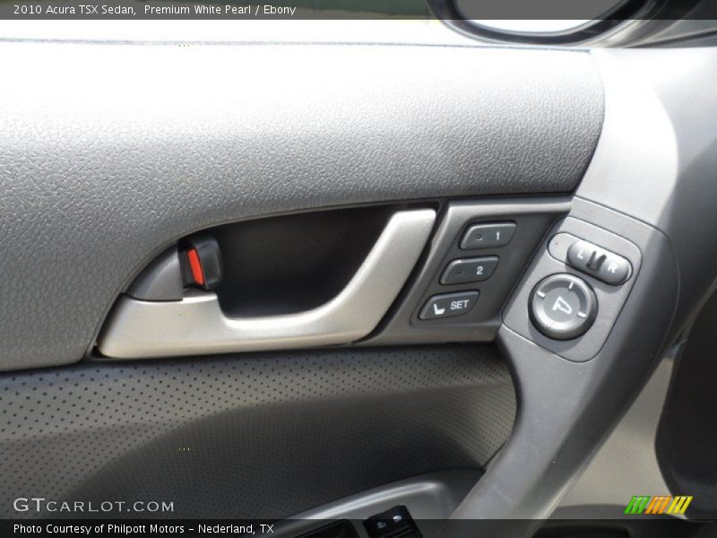 Premium White Pearl / Ebony 2010 Acura TSX Sedan