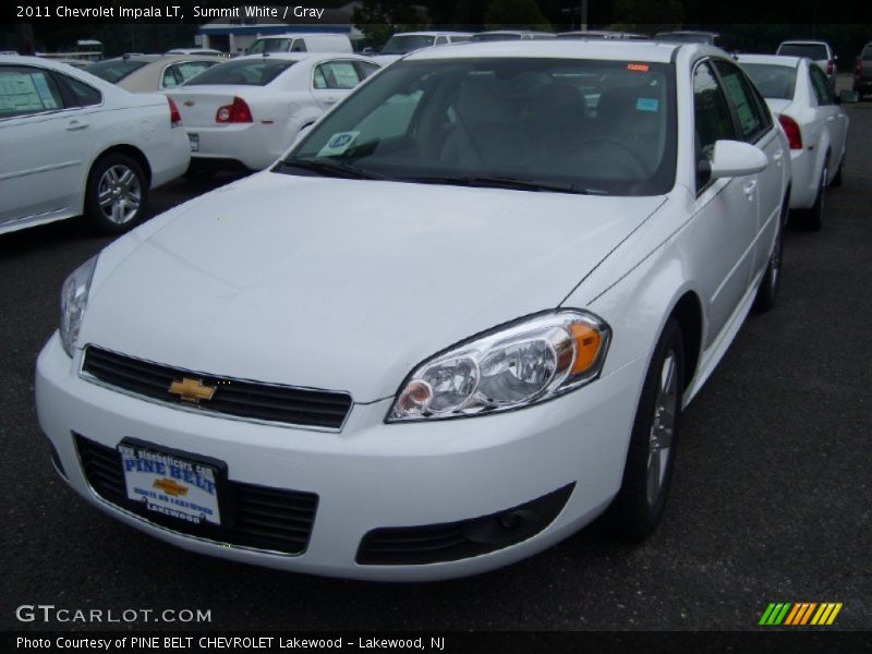 Summit White / Gray 2011 Chevrolet Impala LT
