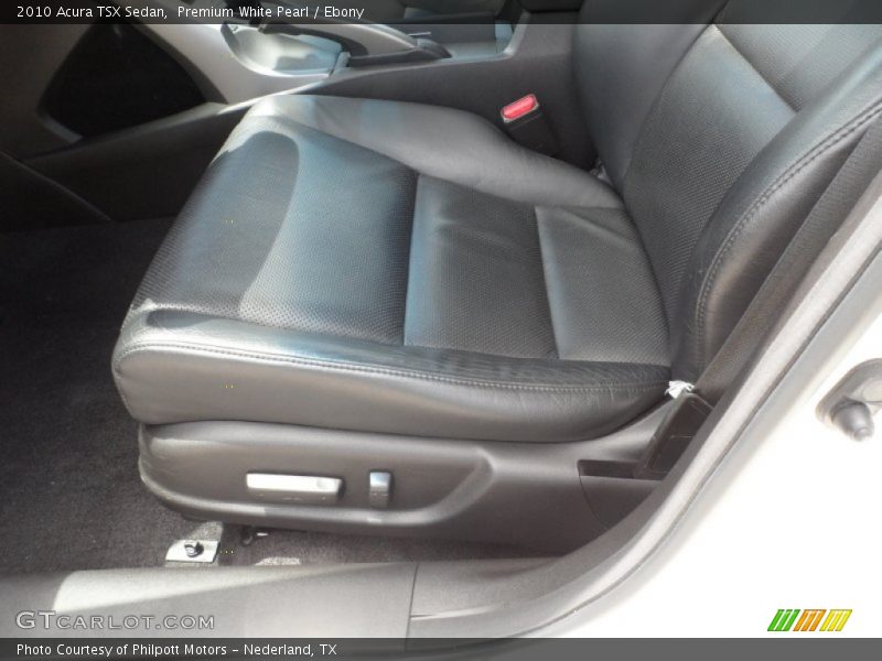 Premium White Pearl / Ebony 2010 Acura TSX Sedan