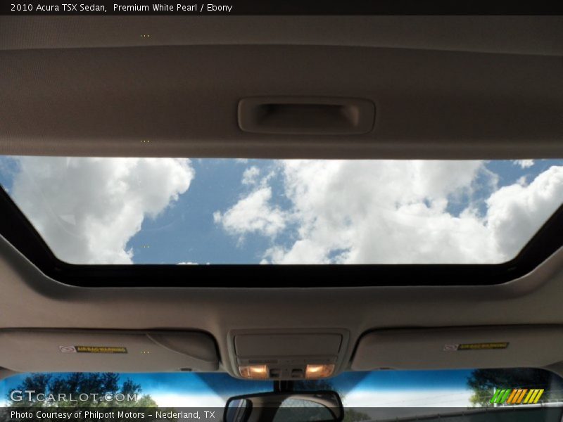 Premium White Pearl / Ebony 2010 Acura TSX Sedan