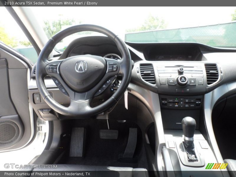 Premium White Pearl / Ebony 2010 Acura TSX Sedan