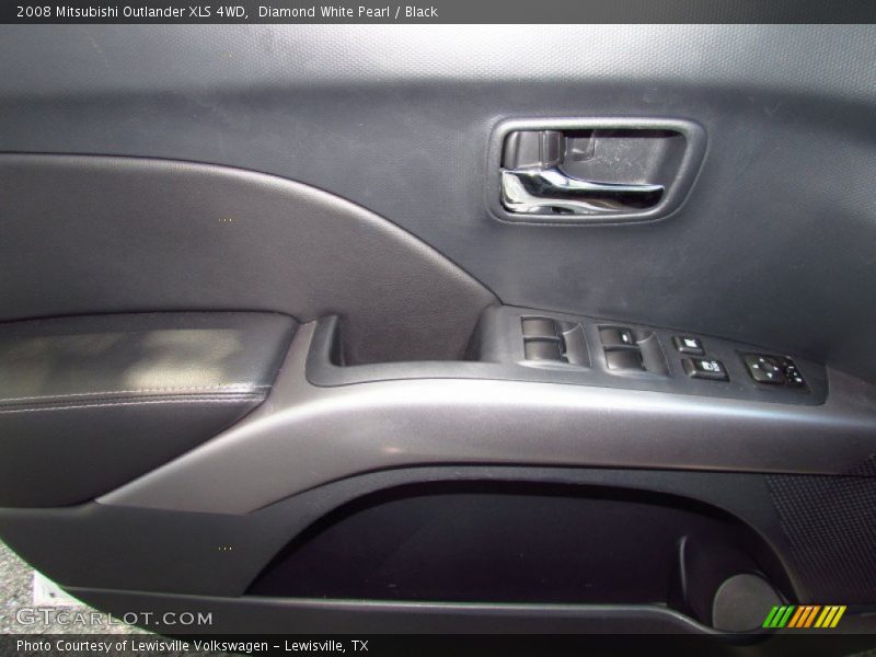 Diamond White Pearl / Black 2008 Mitsubishi Outlander XLS 4WD