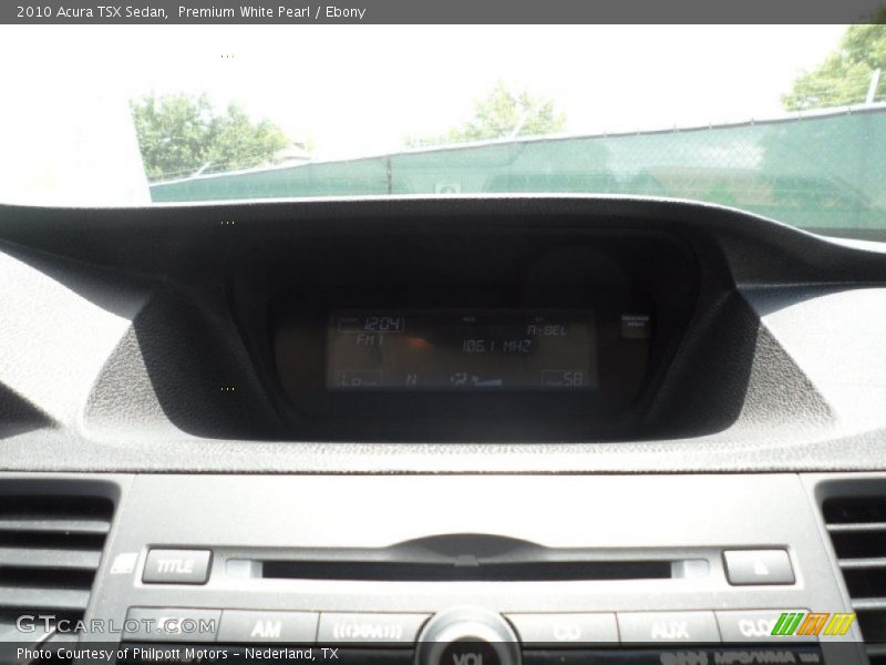 Premium White Pearl / Ebony 2010 Acura TSX Sedan