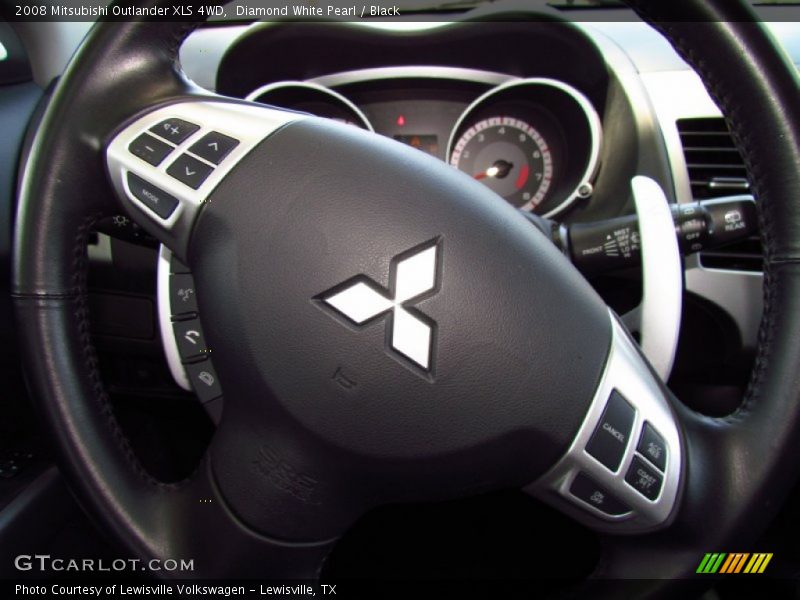 Diamond White Pearl / Black 2008 Mitsubishi Outlander XLS 4WD