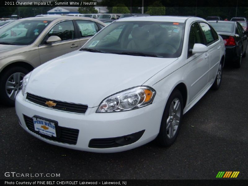 Summit White / Neutral 2011 Chevrolet Impala LT