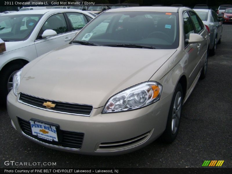 Gold Mist Metallic / Ebony 2011 Chevrolet Impala LS