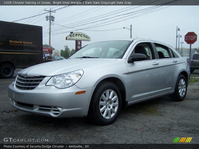 Bright Silver Metallic / Dark Slate Gray/Light Slate Gray 2008 Chrysler Sebring LX Sedan