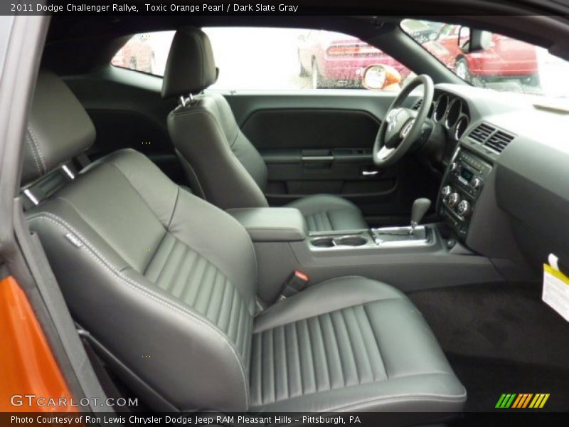 Toxic Orange Pearl / Dark Slate Gray 2011 Dodge Challenger Rallye
