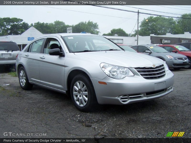 Bright Silver Metallic / Dark Slate Gray/Light Slate Gray 2008 Chrysler Sebring LX Sedan