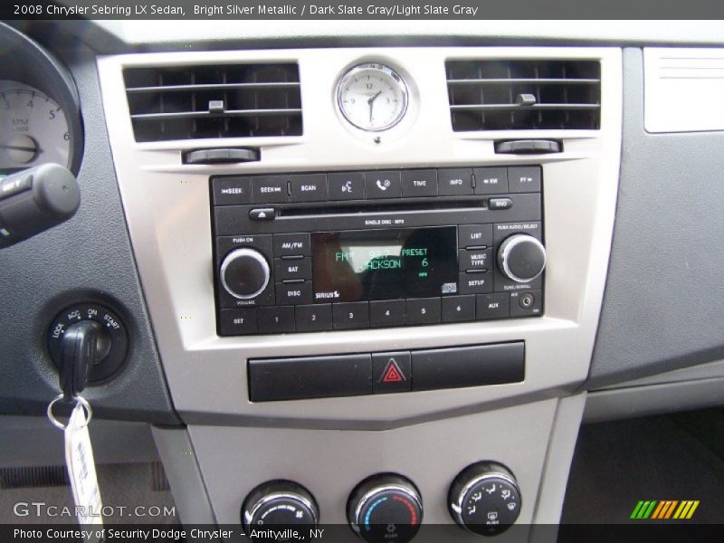 Bright Silver Metallic / Dark Slate Gray/Light Slate Gray 2008 Chrysler Sebring LX Sedan