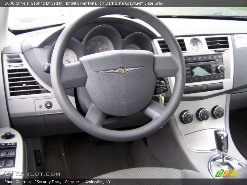 Bright Silver Metallic / Dark Slate Gray/Light Slate Gray 2008 Chrysler Sebring LX Sedan