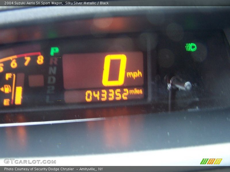 Silky Silver Metallic / Black 2004 Suzuki Aerio SX Sport Wagon