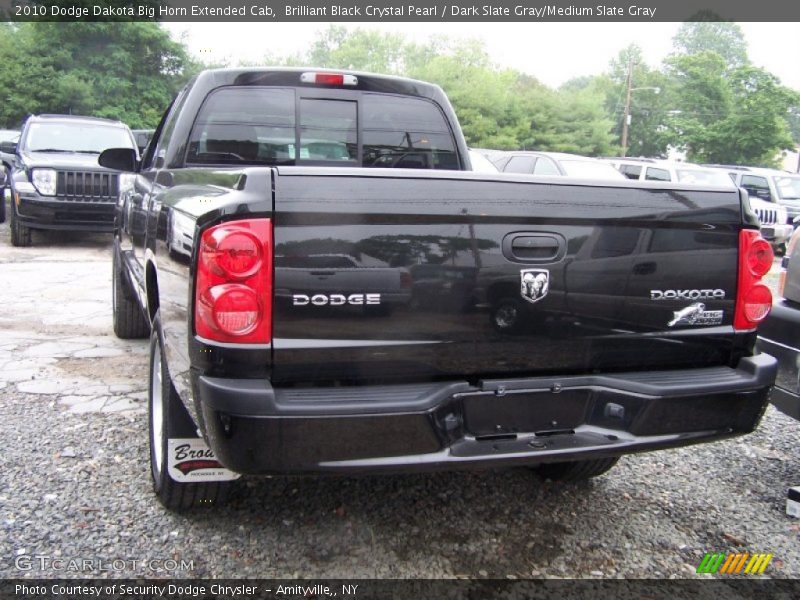 Brilliant Black Crystal Pearl / Dark Slate Gray/Medium Slate Gray 2010 Dodge Dakota Big Horn Extended Cab