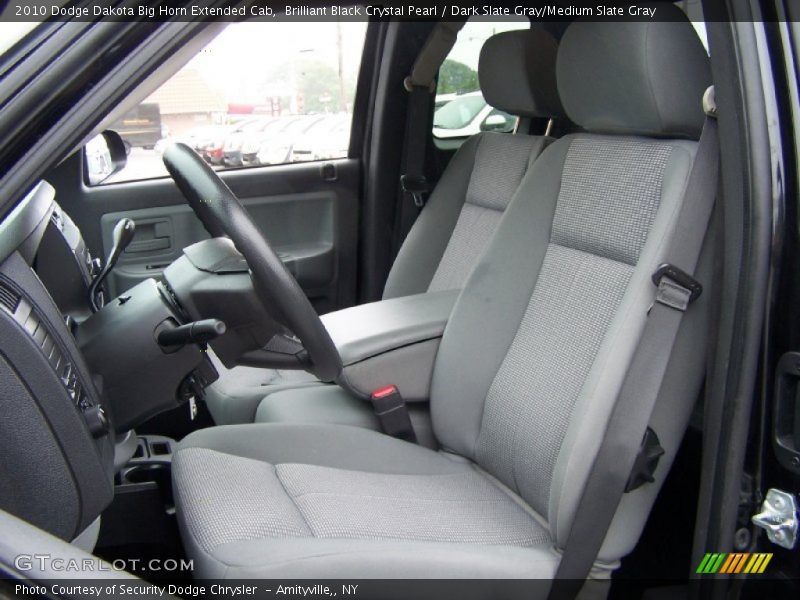Brilliant Black Crystal Pearl / Dark Slate Gray/Medium Slate Gray 2010 Dodge Dakota Big Horn Extended Cab