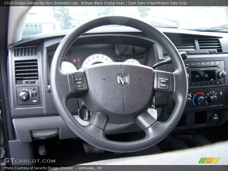 Brilliant Black Crystal Pearl / Dark Slate Gray/Medium Slate Gray 2010 Dodge Dakota Big Horn Extended Cab