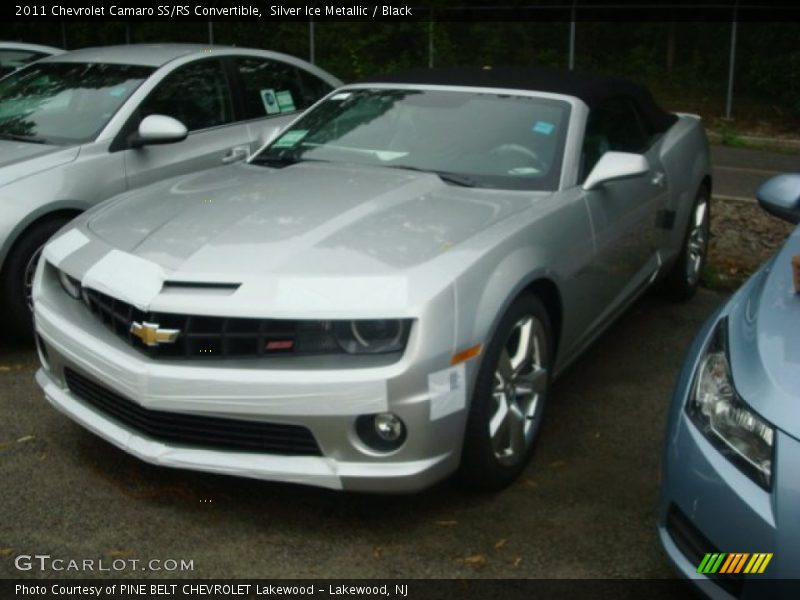 Silver Ice Metallic / Black 2011 Chevrolet Camaro SS/RS Convertible