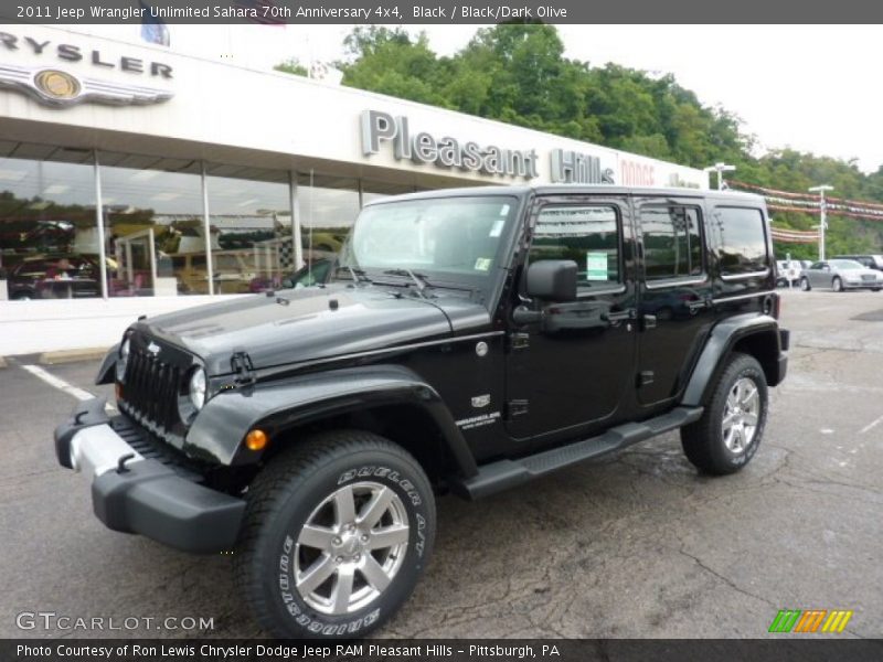 Black / Black/Dark Olive 2011 Jeep Wrangler Unlimited Sahara 70th Anniversary 4x4