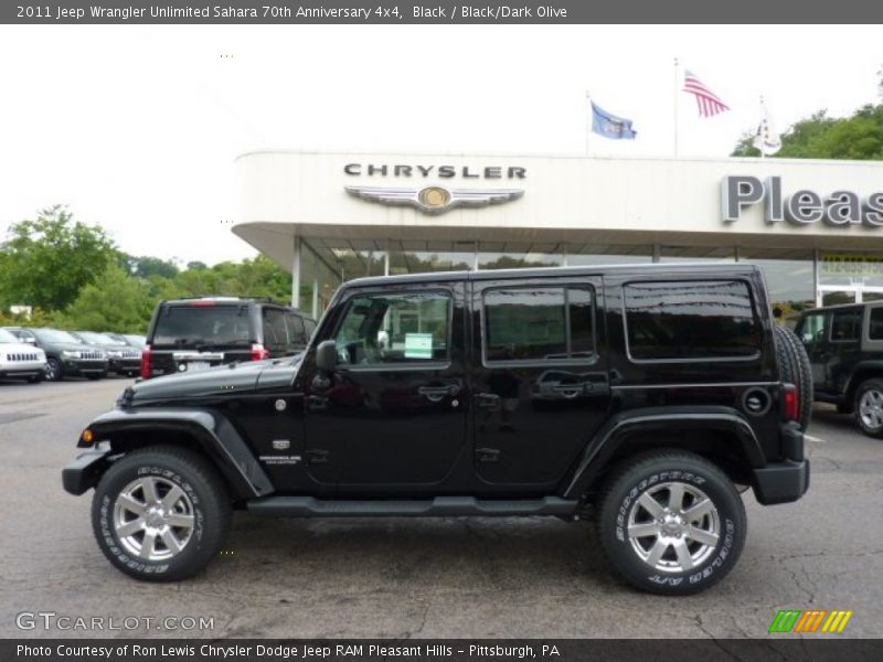 Black / Black/Dark Olive 2011 Jeep Wrangler Unlimited Sahara 70th Anniversary 4x4