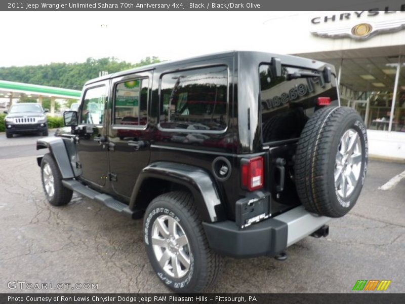 Black / Black/Dark Olive 2011 Jeep Wrangler Unlimited Sahara 70th Anniversary 4x4