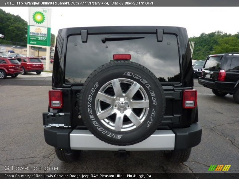 Black / Black/Dark Olive 2011 Jeep Wrangler Unlimited Sahara 70th Anniversary 4x4