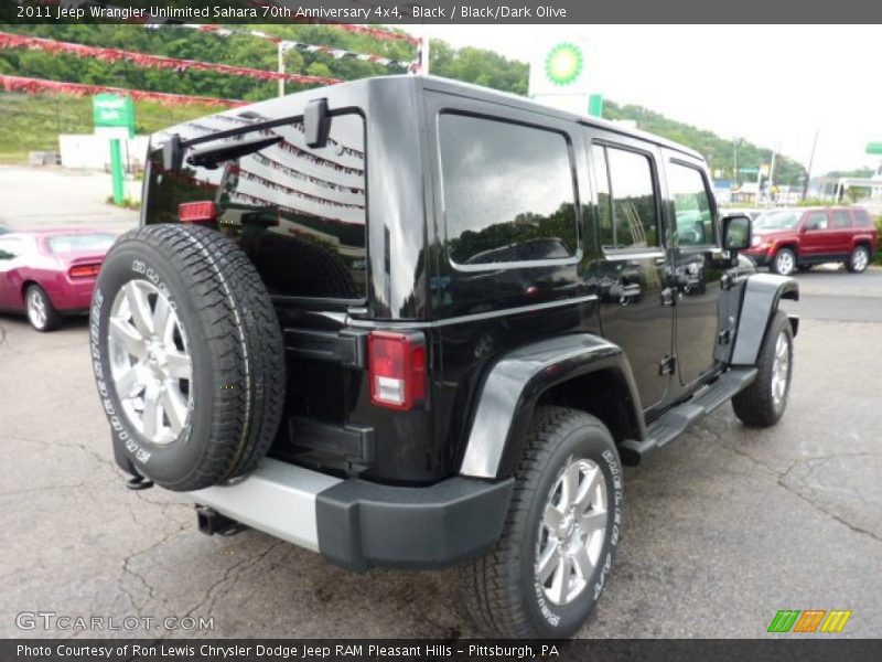 Black / Black/Dark Olive 2011 Jeep Wrangler Unlimited Sahara 70th Anniversary 4x4