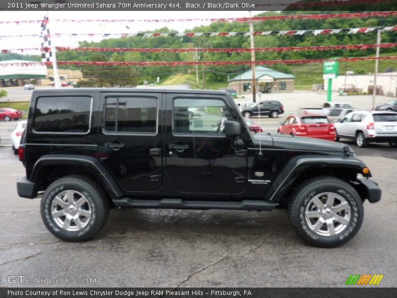 Black / Black/Dark Olive 2011 Jeep Wrangler Unlimited Sahara 70th Anniversary 4x4