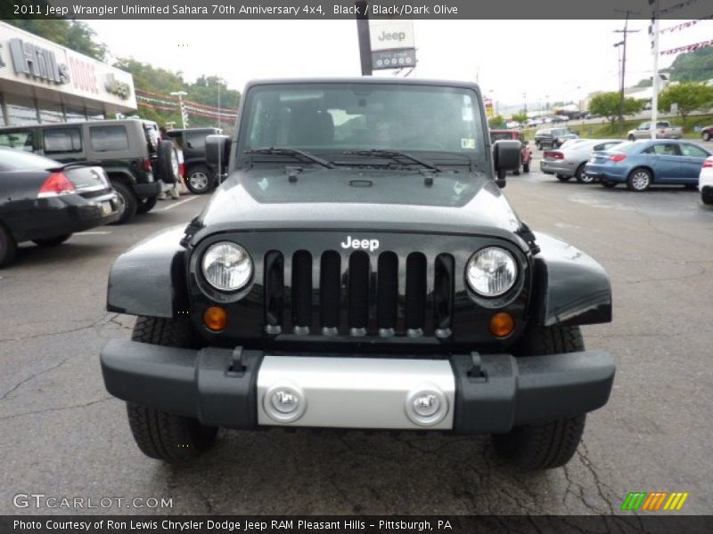 Black / Black/Dark Olive 2011 Jeep Wrangler Unlimited Sahara 70th Anniversary 4x4
