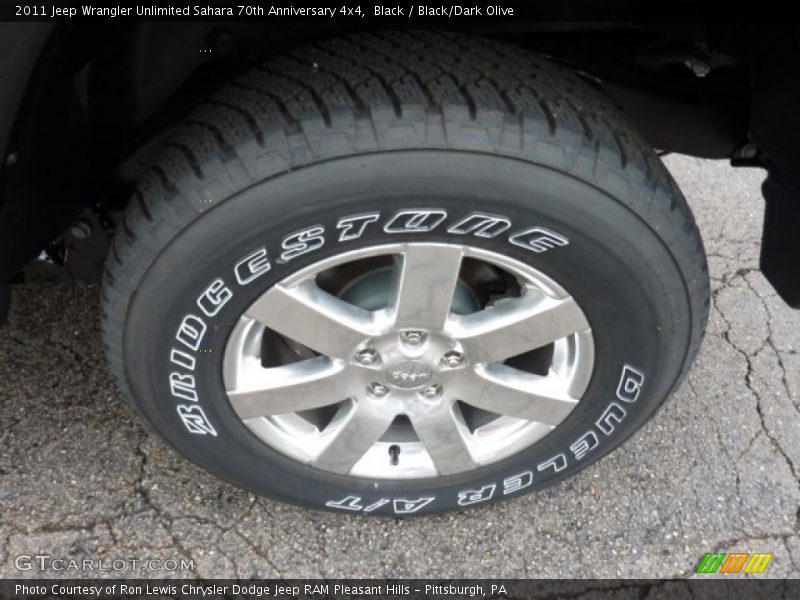 Black / Black/Dark Olive 2011 Jeep Wrangler Unlimited Sahara 70th Anniversary 4x4